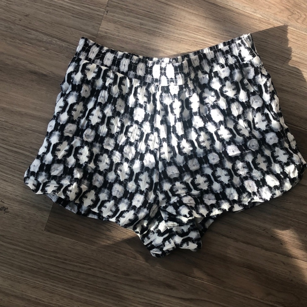 Aqua Printed Shorts Size S